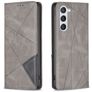 Mobigear Rhombus Slim Samsung Galaxy S25 Hoesje Bookcase - Grijs