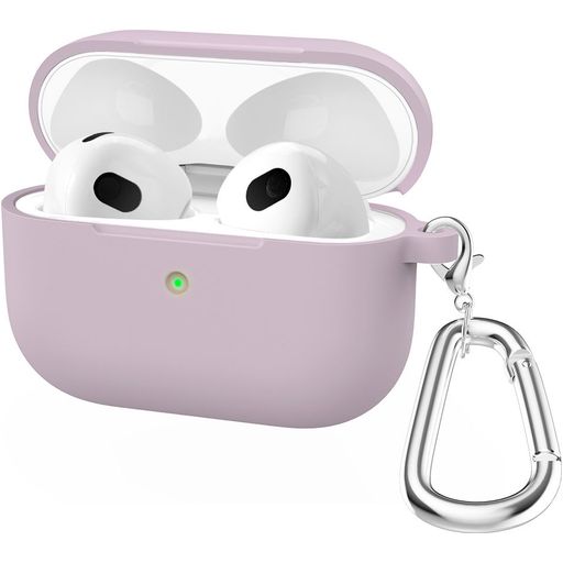 Mobigear Classic Apple AirPods 3 Hoesje Flexibel Siliconen - Paars