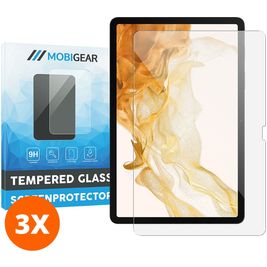 Mobigear Samsung Galaxy Tab S8 Plus Glazen Screenprotector - Case Friendly (3-Pack)
