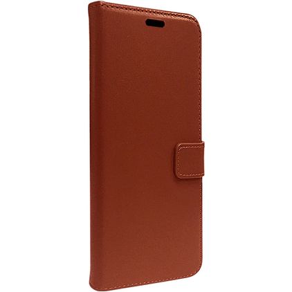 Valenta Gel Skin iPhone 15 Pro Max Hoesje Echt Leer Bookcase Portemonnee - Bruin