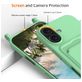 Mobigear Lanyard Card iPhone 16 Plus Siliconen Hoesje met koord en Pasjeshouder - Groen