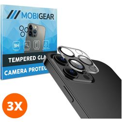 Mobigear iPhone 12 Pro Max Glazen Camera Protector - Case Friendly (3-Pack)