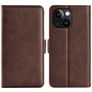 Mobigear Slim Magnet iPhone 15 Hoesje Bookcase Portemonnee - Bruin