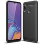 Mobigear Brushed Slim Samsung Galaxy A40 Hoesje Flexibel TPU Backcover - Zwart