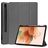 Mobigear Tri-Fold Gel Samsung Galaxy Tab S7 FE Hoes TPU,Kunstleer Bookcase + Stylus Houder - Grijs