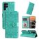 Mobigear Sunflower Samsung Galaxy S23 Ultra Hoesje Bookcase Portemonnee - Groen
