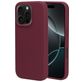 Mobiparts iPhone 16 Pro Siliconen Hoesje Backcover - Plum Red