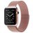 Mobigear Loop Milanese Apple Watch Bandje Magneetsluiting - 49/46/45/44 mm - Roségoud