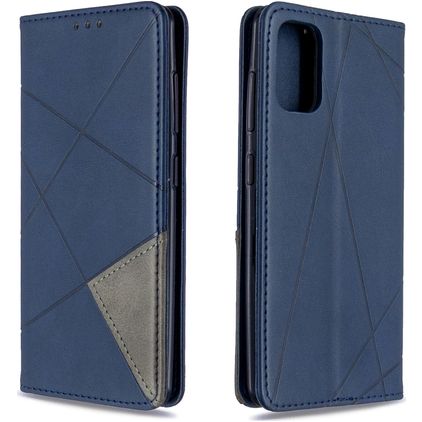 Mobigear Rhombus Slim Samsung Galaxy A41 Hoesje Bookcase - Blauw