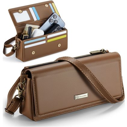 CaseMe ME30 Crossbody Telefoontasje - Large - Bruin