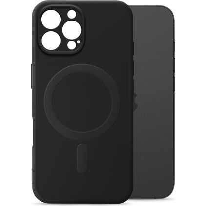 My Style Protective Flex iPhone 16 Pro Max MagSafe Hoesje Flexibel TPU Backcover - Zwart