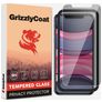GrizzlyCoat Easy Fit AntiSpy iPhone 11 Glazen Screenprotector Privacy - Case Friendly + Installatie Frame
