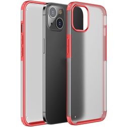 Mobigear Shockproof iPhone 13 Hoesje Hardcase Backcover Shockproof - Rood