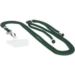 Mobiparts Nylon Phonecord Universeel Telefoonkoord Verstelbaar - Forest Green