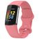 Mobigear Sport Dual Siliconen Fitbit Charge 5 Bandje Druksluiting - Magenta