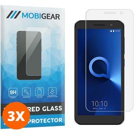 Mobigear Alcatel 1 Glazen Screenprotector - Case Friendly (3-Pack)