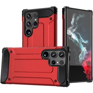 Mobigear Outdoor Samsung Galaxy S24 Ultra Hoesje Hardcase Backcover Shockproof - Rood