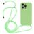Mobigear Lanyard iPhone 14 Pro Max Siliconen Hoesje met koord - Groen