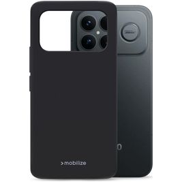 Mobilize Rubber Gelly POCO F8 Ultra Hoesje Flexibel TPU Backcover - Zwart