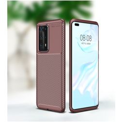 Mobigear Racing Huawei P40 Pro Plus Hoesje Flexibel TPU Backcover - Bruin