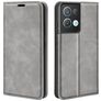 Mobigear Retro Slim OPPO Reno 8 Pro 5G Hoesje Bookcase Portemonnee - Grijs