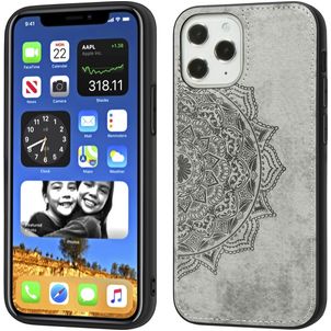 Mobigear Mandala iPhone 12 Pro Max Hoesje Hardcase Backcover - Grijs