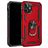Mobigear Armor Ring iPhone 12 Pro Hoesje Hardcase Backcover Shockproof met Ringhouder - Rood