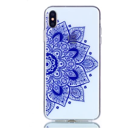Mobigear Design iPhone XS Max Hoesje Flexibel TPU Backcover - Mandala