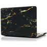 Mobigear Marble MacBook Pro 15 Inch (2008-2012) Hoes Hardshell Laptopcover MacBook Case - Zwart / Bruin - Model A1260 / A1286