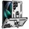 Mobigear Armor ring Samsung Galaxy S25 Ultra Hoesje Hardcase Backcover Shockproof met Ringhouder - Zilver