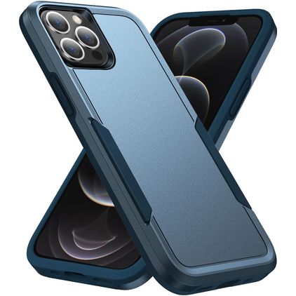 Mobigear Heavy Armor iPhone 14 Pro Max Hoesje Hardcase Backcover Shockproof - Blauw