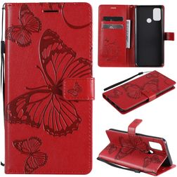Mobigear Butterfly OPPO A53s Hoesje Bookcase Portemonnee - Rood
