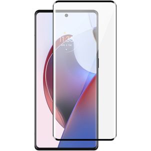 Mobigear Premium Motorola Edge 30 Ultra Glazen Screenprotector - Case Friendly - Zwart