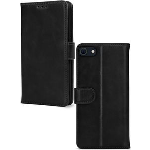 Mobilize Premium Gelly Wallet iPhone SE (2022) Hoesje Bookcase Portemonnee - Zwart