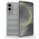 Mobigear Bumpy Samsung Galaxy S25 Edge Hoesje Flexibel TPU Backcover - Grijs