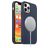 Mobigear Rubber Touch iPhone 12 Pro Siliconen MagSafe Hoesje Backcover - Marineblauw