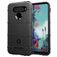 Mobigear Rugged Shield LG K51s Hoesje Flexibel TPU Backcover Shockproof - Zwart