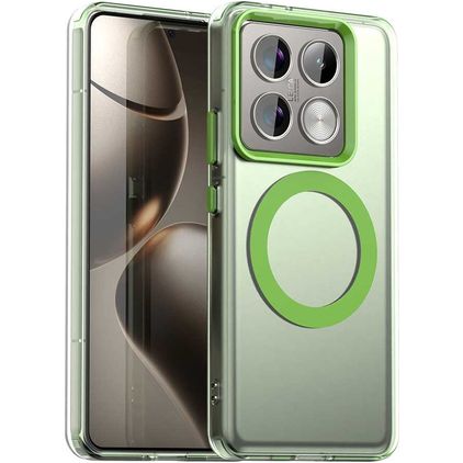 Mobigear Shockproof Xiaomi 14T Pro MagSafe Hoesje Hardcase Backcover - Groen