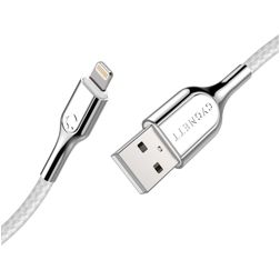 Cygnett Armoured Braided USB-A naar Apple Lightning Kabel MFI 1 Meter - Wit