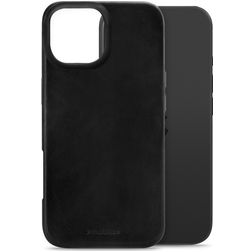 Mobilize Premium iPhone 17 MagSafe Hoesje Echt Leer Backcover - Zwart