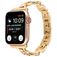 Mobigear Paris Stalen Apple Watch Bandje Vouwsluiting - 42/41/40/38 mm - Goud