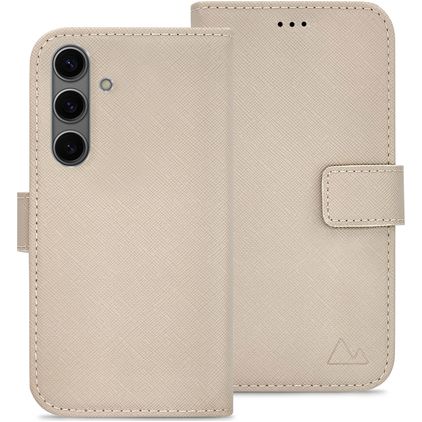 My Style Flex Wallet Samsung Galaxy S24 FE Hoesje Bookcase Portemonnee - Warm Taupe