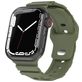 Mobigear Sport Armor Siliconen Apple Watch Bandje Druksluiting - 42/41/40/38 mm - Olive
