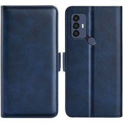 Mobigear Slim Magnet TCL 305 Hoesje Bookcase Portemonnee - Donkerblauw