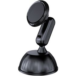 Mobigear Telefoonhouder Auto Zuignap / Dashboard Magnetisch Universeel - Zwart