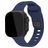 Mobilize Sports Siliconen Apple Watch Bandje Druksluiting - 42/41/40/38 mm - Blauw