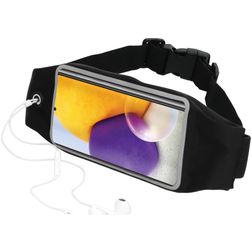 Mobiparts Comfort Fit Belt Telefoonhouder Hardlopen Samsung Galaxy A72 Sport Hoesje Neopreen Heuptas - Zwart