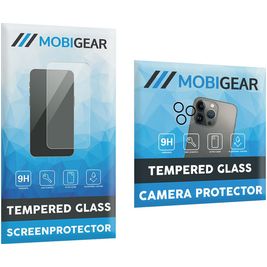 Mobigear 2in1 iPhone 14 Glazen Screenprotector,Camera Protector - Case Friendly