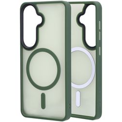 Mobiparts Hardcover Samsung Galaxy S26 MagSafe Hoesje Hardcase Backcover - Satin Green