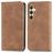 Mobigear Retro Slim Samsung Galaxy S25 Plus Hoesje Bookcase Portemonnee - Bruin